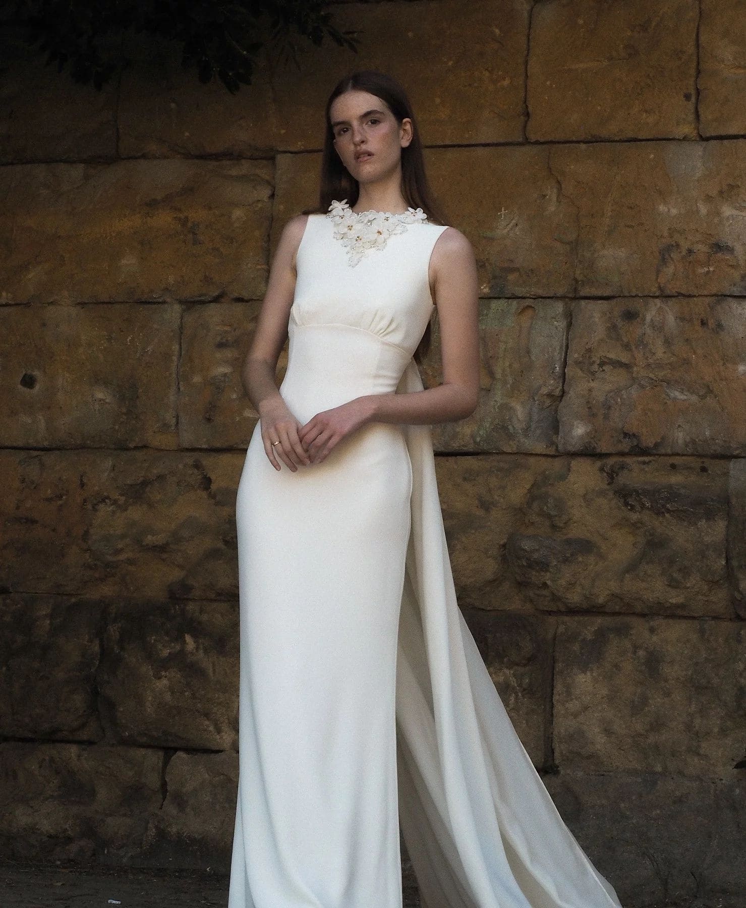 vestido de novia corte imperio